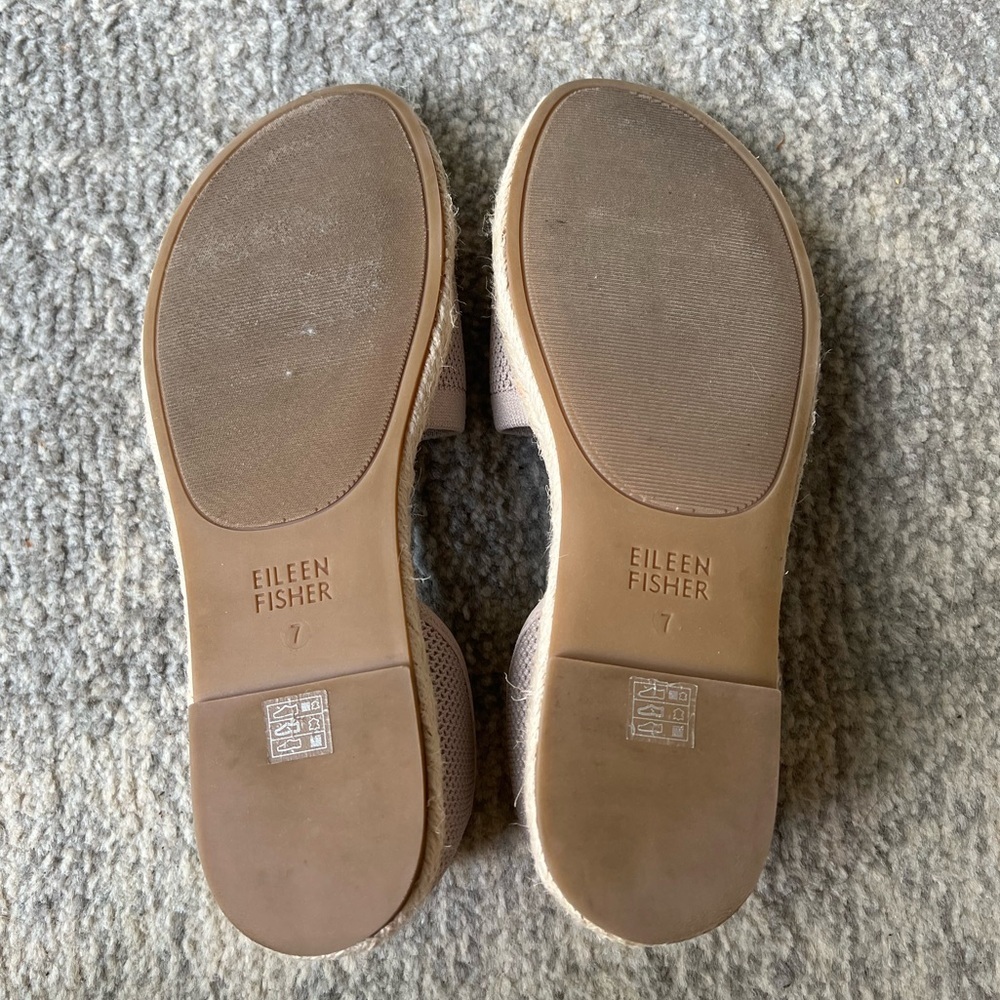 Eileen Fisher Mews Mesh Espadrilles Womens 7 Blush Slip On Sandals - Picture 7 of 9